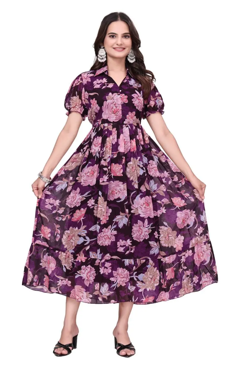 RM Gergette Gown Frock With Digital Printed Collection