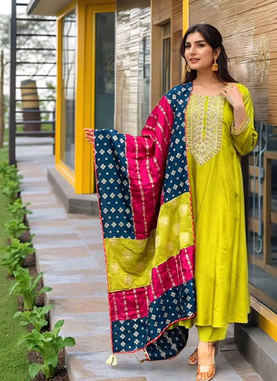 Beauty 1140 Roman Silk A Line Kurti Salwar Set Online Collection