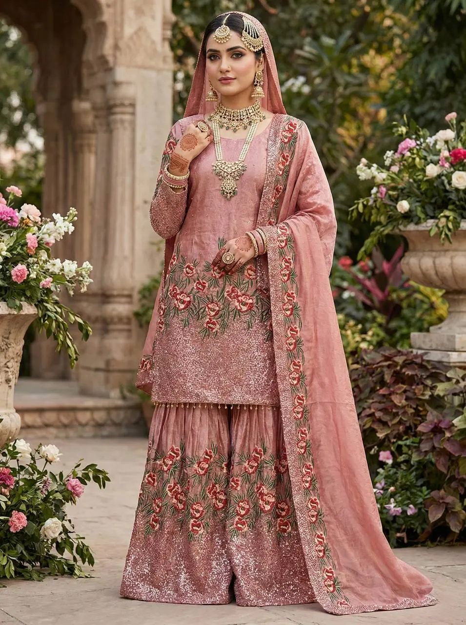 Sabina 887 Pure Fendy Silk Pakistani Salwar Suit Sequence Embroidery Work