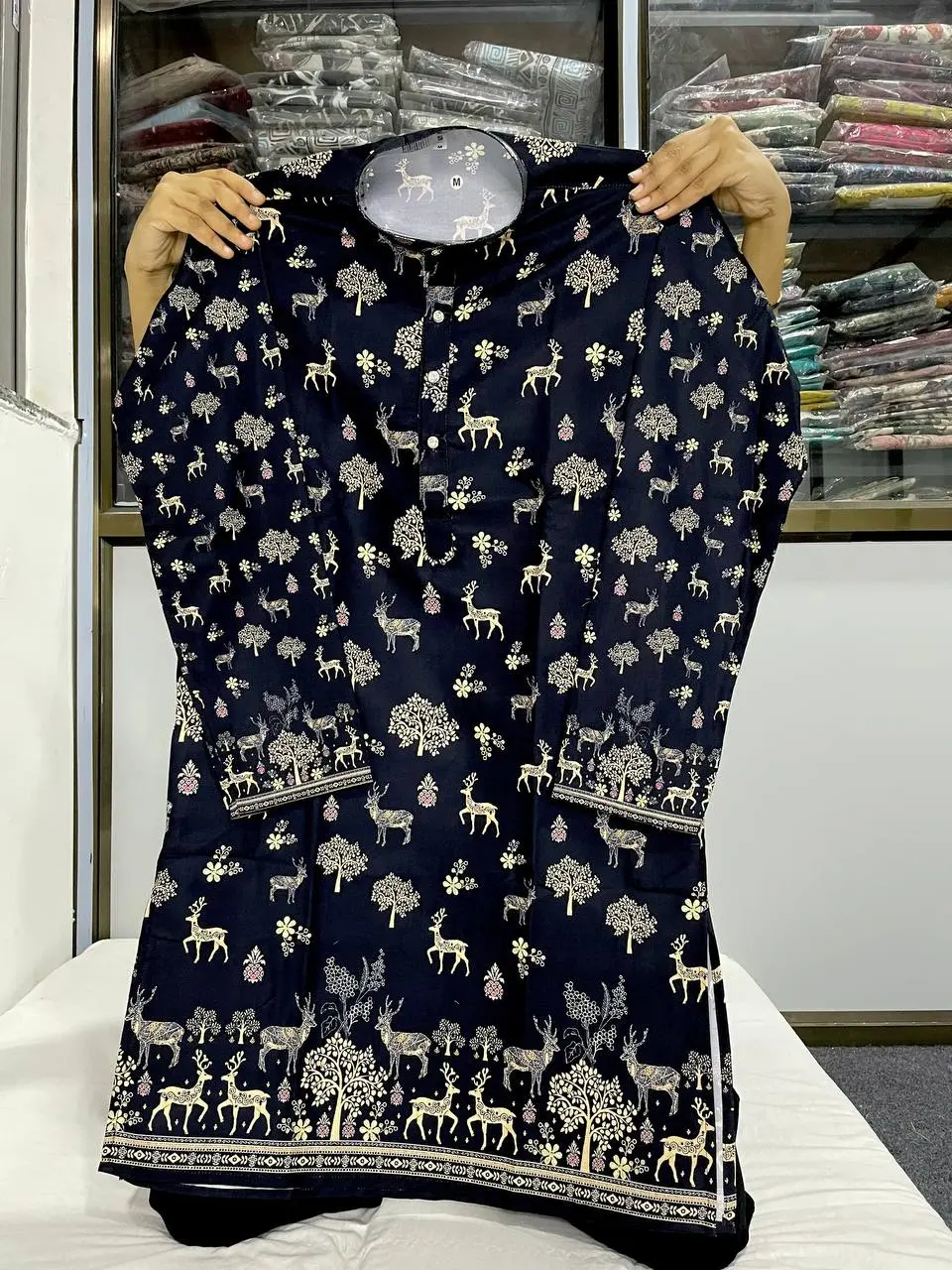 2016 Rayon Padding kurta Pajama Printed Collection