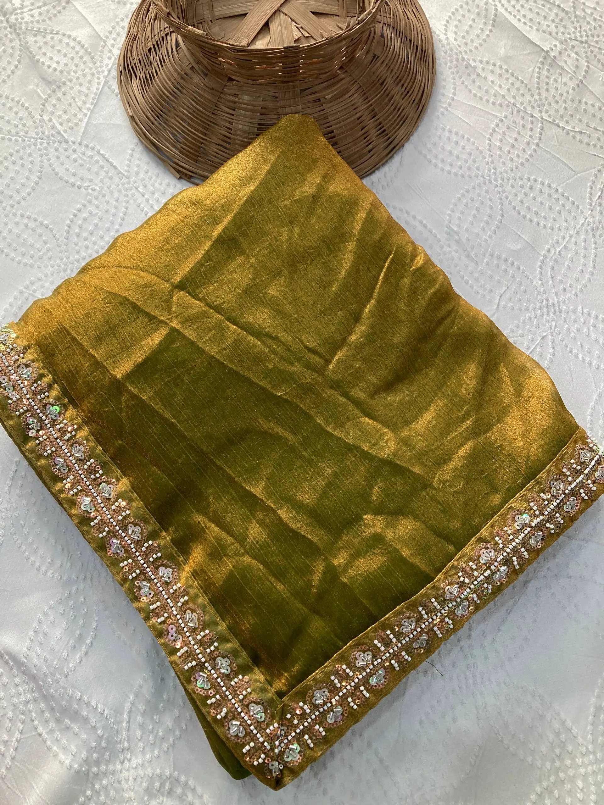 Kiara Fendy Chiffon Party Wear Saree With Embroidery Work